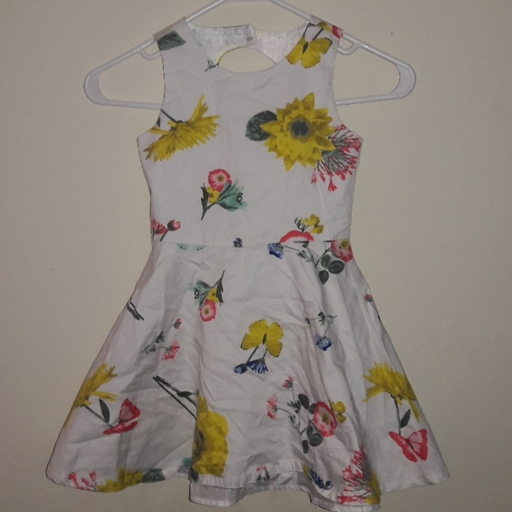 Butterfly and floral dress